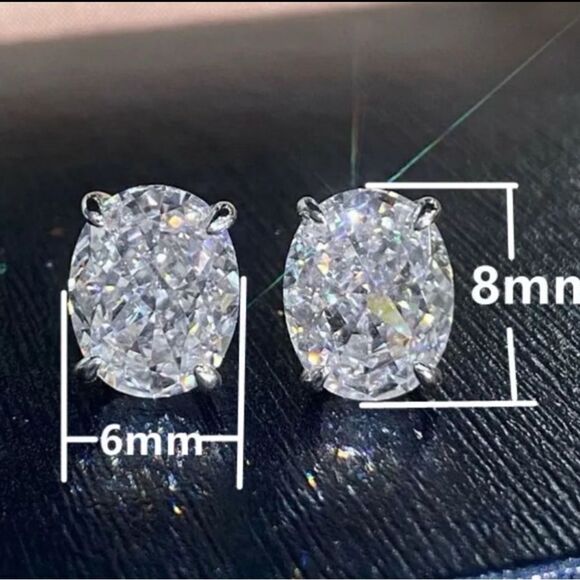 The Timeless Classic Yellow stud earrings in 925 and cubic zirconia - Picture 3 of 4